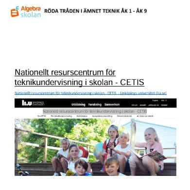 Röda tråden - Sammanhållen lärandeplan - Bild 4